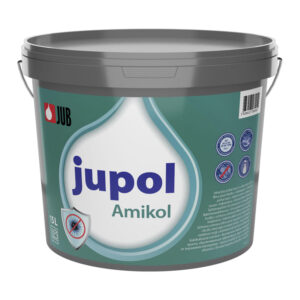 JUPOL Amikol je visokoperiva boja sa efikasnim zaštitnim filmom koji sprečava razvoj bakterija i plesni.